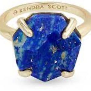 Kendra Scott Blue and Gold Ring with Elegant Design